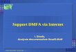 RSZ-ONSS Journée détude DMFA - 26 mars 2002 - 1 Support DMFA via Internet I. Stoefs, Analyste documentaliste SmalS-MvM