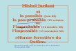 Michel Jurdant et la possible (Juin 08) la peu probable (15 octobre 08) limprobable (31 octobre 08) limpossible (13 novembre 08) réforme forestière du