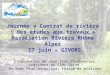 Journée « Contrat de rivière : des études aux travaux » Association Rivière Rhône Alpes 17 juin – GIVORS Intervention de Jean Yves Charbonnier, président