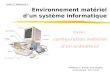 Environnement matériel dun système informatique Professeur : Errifaiy Elmustapha Année Scolaire : 2012 / 2013 Unité 1 / Séquence 1