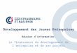 Développement des Jeunes Entreprises Réunion dinformation: Le financement du développement de lentreprise et de ses projets