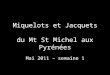 Miquelots et Jacquets du Mt St Michel aux Pyrénées Mai 2011 – semaine 1