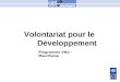 Volontariat pour le D©veloppement Programme VNU - Mauritanie