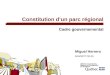 Constitution dun parc régional Cadre gouvernemental Miguel Herrero MAMROT DR-05
