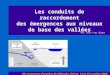 Les conduits de raccordement des émergences aux niveaux de base des vallées 16e rencontre doctobre de Méaudre (Isère), 14 et 15 octobre 2006 Par Jean-Yves