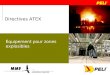 Directives ATEX Équipement pour zones explosibles