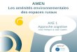 AXE 1 Approche cognitive Anne Pellegrin & Jean Caelen AMEN Les aménités environnementales des espaces ruraux
