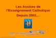 Groupe de pilotage - SREC Haute-Normandie Les Assises de lEnseignement Catholique Depuis 2001…