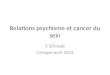 Relations psychisme et cancer du sein S Schraub Limoges avril 2013