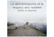 Le déontologisme et le respect des normes (5502, 5 e séance) Photos: Alec Soth, dog days Bogota