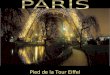 Pied de la Tour Eiffel Chevet de Notre- Dame de Paris depuis le Quai dOrléans