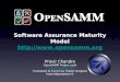 Software Assurance Maturity Model     Pravir Chandra OpenSAMM Project Lead chandra@owasp.org Translated to
