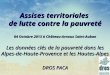 Assises territoriales de lutte contre la pauvreté 04 Octobre 2013 à Château-Arnoux Saint-Auban Les données clés de la pauvreté dans les Alpes-de-Haute-Provence