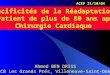 Spécificités de la Réadaptation du Patient de plus de 80 ans après Chirurgie Cardiaque Ahmed BEN DRISS CRCB Les Grands Prés, Villeneuve-Saint-Denis ACEP