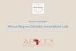 Banque mondiale Africa Region Gender Innovation Lab