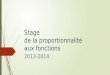 Stage de la proportionnalité aux fonctions 2013-2014
