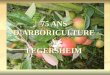 75 ANS DARBORICULTURE A FEGERSHEIM. 1933 - 1941 Naissance dune association