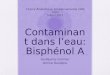 Contaminant dans leau: Bisphénol A Guillaume Cormier Amina Touidjine Chimie Analytique Environnemental CHM 3103 5 Avril 2011