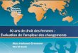 1 50 ans de droit des femmes : Évaluation de lampleur des changements Mary Hallward-Driemeier World Bank
