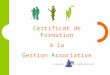 Certificat de Formation à la Gestion Associative