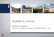 Diabète & Cancer Frédéric Dadoun Service dendocrinologie et diabétologie - CHL