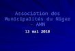 Association des Municipalités du Niger - AMN 13 mai 2010