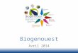 Biogenouest Avril 2014. Le réseau des plates-formes du Grand Ouest en sciences du vivant et de lenvironnement Réseau interrégional : Bretagne et Pays