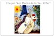 Chagall Les Mariés de la Tour Eiffel Robert Delaunay et la Tour Eiffel