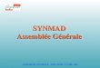 ASSEMBLEE GENERALE - DIMANCHE 3 AVRIL 2005 SYNMAD Assemblée Générale