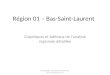 Région 01 – Bas-Saint-Laurent Graphiques et tableaux de lanalyse régionale détaillée Commissaire à la santé et au bien-être ()
