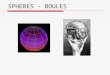 SPHERES - BOULES. 1- Définition La sphère de centre O et de rayon R est lensemble des points de lespace situés à une distance de O égale à R. O D A B