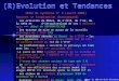 (R)Evolution et Tendances MEMO de synthèse N° 8 (avril 2008) Sources et inspiration (background) Les activités de EENet, de lIFIP, de lUE, de la SATW et