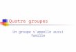 Quatre groupes Un groupe sappelle aussi famille. Le groupe 18 ou VIII He, Ne, Ar… Le groupe (ou la famille) des gaz rares. Un exemple : Latome de néon