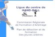 Ligue du centre de HAND-BALL Commission Régionale de Formation dArbitrage Plan de détection et de formation Des Jeunes arbitres