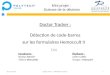 18 mai 20101CLERC Julien – MARQUET Trystan Mini projet : Science de la décision Doctor Tracker : Détection de code-barres sur les formulaires Hemoccult