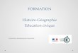 FORMATION Histoire-Géographie Education civique Inspection pédagogique régionale