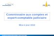 Conférence-Débat CRCC/CNECJ mise à jour 2010 Commissaire aux comptes et expert-comptable judiciaire Mise à jour 2010