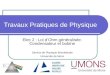 Travaux Pratiques de Physique Elec 2 : Loi dOhm généralisée. Condensateur et bobine Service de Physique Biomédicale Université de Mons