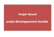 Projet 4ème5 projet développement durable. Travail sur trois grands thèmes: LES TRANSPORTS LEAU LE RECYCLAGE