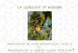 Le guêpier d'europe Réalisation de cette présentation suite à la découverte de ce superbe oiseau effectuée sur le lieu de nidification à Fréjus