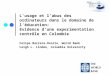 Lusage et labus des ordinateurs dans le domaine de l é ducation: Evidence dune experimentation contr ô le en Colombie Felipe Barrera-Osorio, World Bank