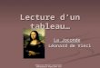 Sébastien Moisan Conseiller pédagogique Angoulême Sud Lecture dun tableau… La Joconde Léonard de Vinci