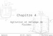 Opérations unitairesGCH 210 – Chapitre 4Jean-Michel Lavoie (Ph.D) Chapitre 4 Agitation et mélange de fluides