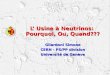 L Usine à Neutrinos: Pourquoi, Ou, Quand??? Gilardoni Simone CERN - PS/PP division Université de Genève