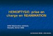 HEMOPTYSIE: prise en charge en REANIMATION DESC Réanimation médicale Marseille, février 2008 Loïc Bornard, DESAR - CHU de Nice