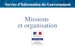 Service dInformation du Gouvernement Missions et organisation