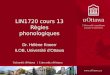 LIN1720 cours 13 Règles phonologiques Dr. Hélène Knoerr ILOB, Université dOttawa