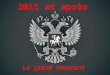 2011 et après Le grand tournant. La rupture de 2011 Une rupture de la coalition de 2000 des « siloviki » – surtout le FSB – et les libéraux On propose