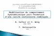 Modélisation du comportement hydromécanique post-fermeture dune cavité souterraine remblayée N. Dufour et H. Wong DGCB, ENTPE F. Deleruyelle IRSN