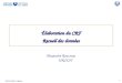 FIEC le 01/12/2009 – A Rousseau 1 Élaboration du CRF Recueil des données Alexandra Rousseau URCEST